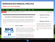 Tablet Screenshot of boroughlochmedicalpractice.com